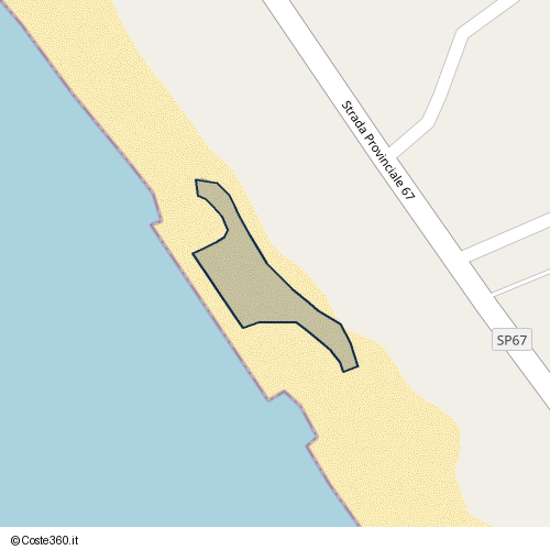 Posizione della spiaggia Spiaggia nei pressi di Strada Provinciale 67, Licata, 92027