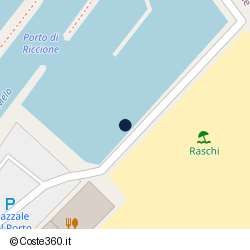 Posizione della concessione balneare Comune di Riccione, A. 2008, N. 102