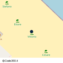 Posizione della concessione balneare Comune di Riccione, A. 2014, N. 455