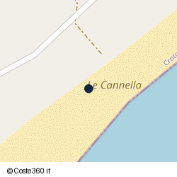Posizione della concessione balneare Comune di Isola Di Capo Rizzuto, A. 2023, N. 001LIDOLECANNELLA