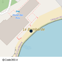 Posizione approssimativa di Hotel dei Pini