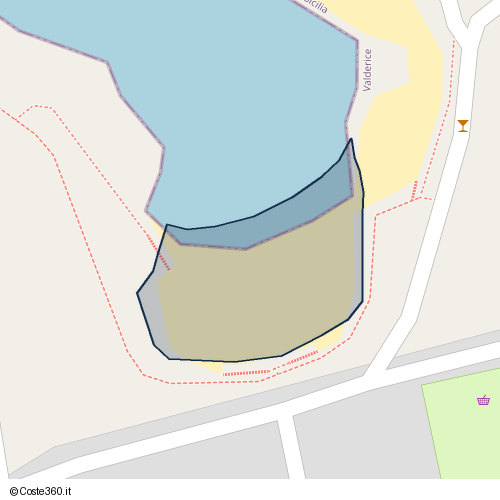Posizione della spiaggia Spiaggia nei pressi di Valderice, 91019