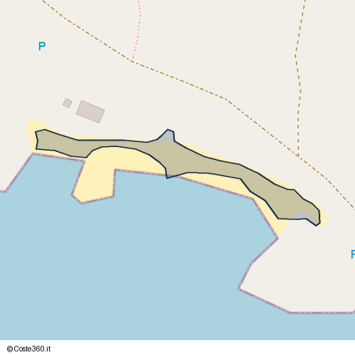 Posizione della spiaggia Spiaggia nei pressi di SP49, Bosa, 08013