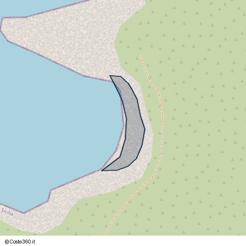 Posizione della spiaggia Spiaggia nei pressi di Contrada Calabianca, Castellammare del Golfo, 91014