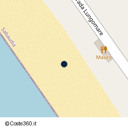 Posizione della concessione demaniale marittima Comune di Sabaudia, A. 2025, N. 07