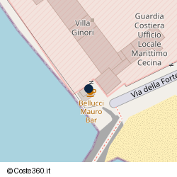 Posizione della concessione balneare Comune di Cecina, A. 2015, N. 27