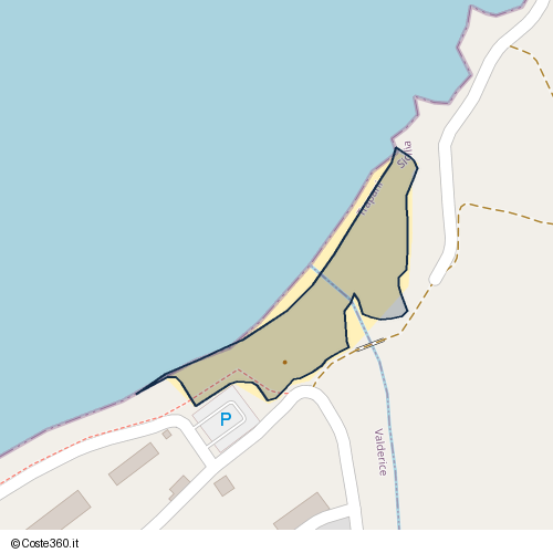 Posizione della spiaggia Spiaggia nei pressi di Strada Provinciale 18 Bonagia - Custonaci, Valderice, 91019