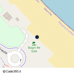 Posizione della concessione balneare Comune di Pesaro, A. 2010, N. 900/1