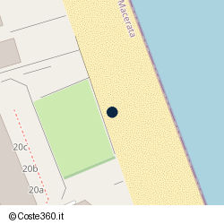 Posizione della concessione balneare Comune di Potenza Picena, A. 2012, N. 7SUPP