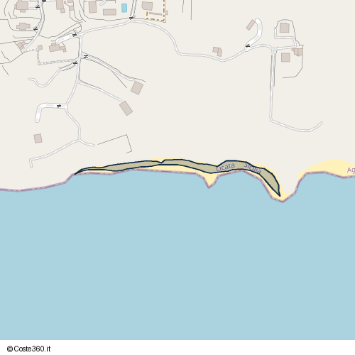 Posizione della spiaggia Spiaggia nei pressi di Strada Comunale Montesole Poliscia, Licata, 92027