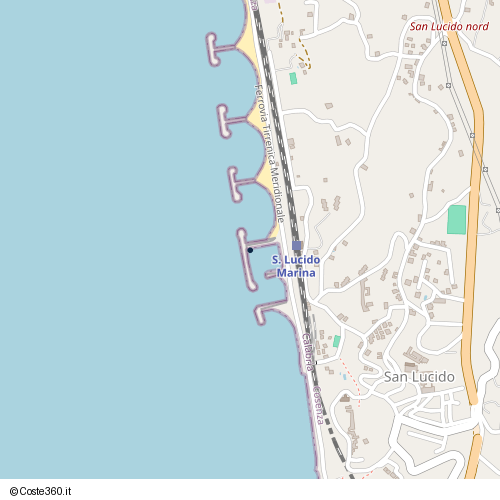 Posizione della spiaggia Spiaggia nei pressi di SS18, San Lucido, 87038