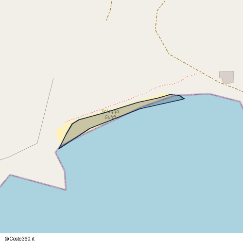 Posizione della spiaggia Spiaggia nei pressi di SP103, U Pàize/Carloforte, 09014