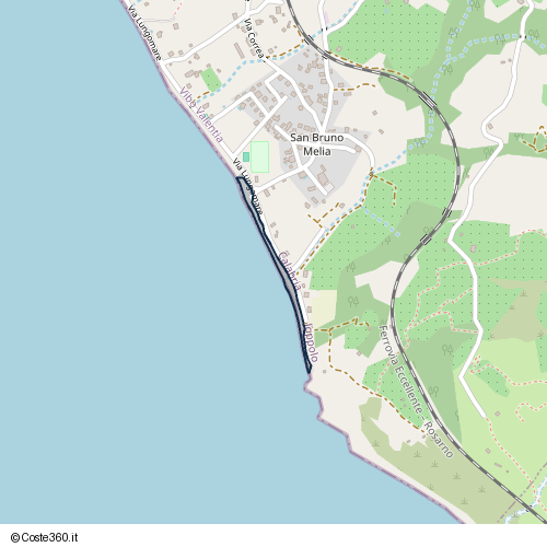 Posizione della spiaggia Spiaggia nei pressi di Via Lungomare, Joppolo, 89863