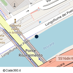Posizione della concessione demaniale marittima Autorità Portuale di Mar Adriatico Centrale, A. 2024, N. PE04
