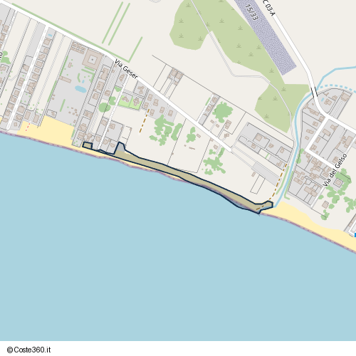 Posizione della spiaggia Spiaggia nei pressi di Via Geser, Menfi, 92013