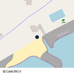 Posizione della concessione demaniale marittima Comune di San Remo, A. 2024, N. 01