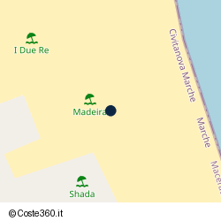 Posizione della concessione demaniale marittima Comune di Civitanova Marche, A. 2008, N. 61