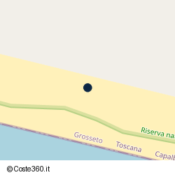 Posizione della concessione demaniale marittima Comune di Capalbio, A. 2025, N. 175