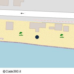 Posizione della concessione balneare Comune di Terracina, A. 2014, N. TE-073BIS