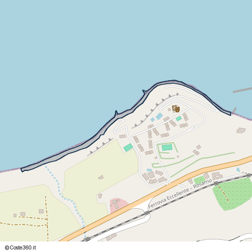 Posizione della spiaggia Spiaggia nei pressi di SP ex SS 522, Parghelia, 89868