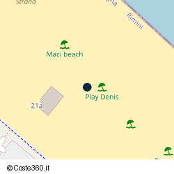 Posizione della concessione balneare Comune di Riccione, A. 2014, N. 429