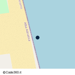 Posizione della concessione balneare Comune di Alba Adriatica, A. 2008, N. 13