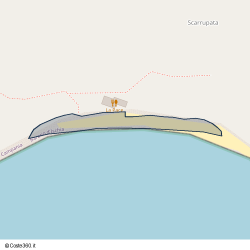 Posizione della spiaggia Spiaggia nei pressi di SP311, Barano d'Ischia, 80076