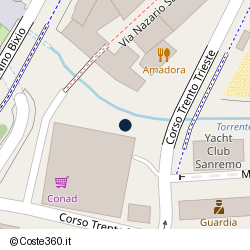 Posizione della concessione demaniale marittima Comune di San Remo, A. 2022, N. 28