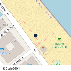 Posizione approssimativa di Bagno Gino 59-60