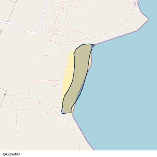 Posizione della spiaggia Spiaggia nei pressi di ex Via Elorina, Noto, 96017