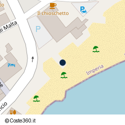 Posizione della concessione balneare Comune di Imperia, A. 2010, N. 70