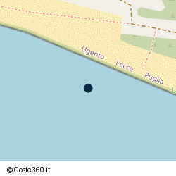 Posizione della concessione balneare Comune di Ugento, A. 2007, N. 1144
