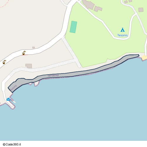 Posizione della spiaggia Spiaggia nei pressi di Tertenia, 08047