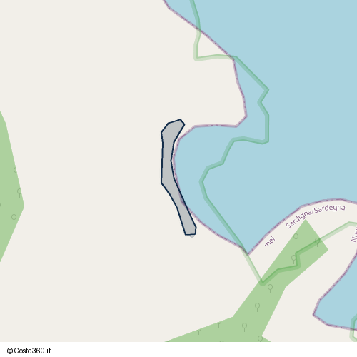 Posizione della spiaggia Spiaggia nei pressi di Serra Òvera, Baunei, 08040