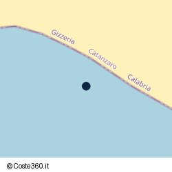Posizione della concessione balneare Comune di Gizzeria, A. 2025, N. 02