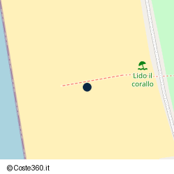 Posizione della concessione balneare Comune di Scalea, A. 2016, N. 03