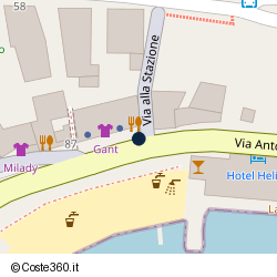 Posizione della concessione demaniale marittima Comune di Santa Margherita Ligure, A. 2004, N. 140