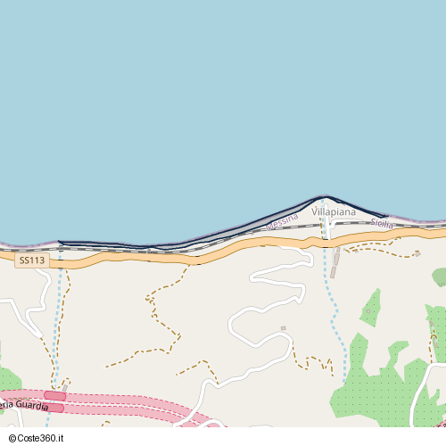 Posizione della spiaggia Spiaggia nei pressi di Strada statale Settentrionale Sicula, Motta d'Affermo, 98070