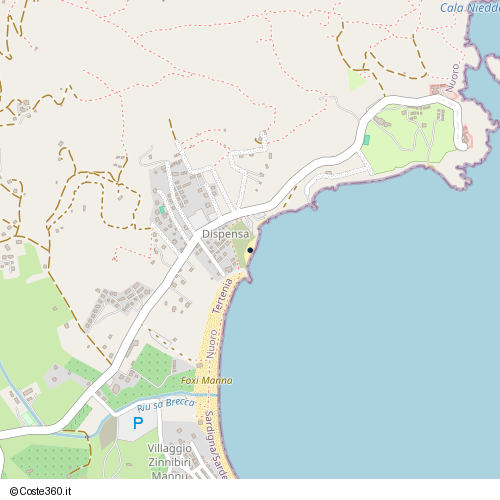 Posizione della spiaggia Spiaggia nei pressi di Tertenia, 08047