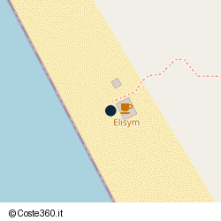 Posizione della concessione balneare Comune Sabaudia, A. 2025, N. 01