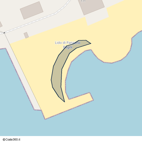 Posizione della spiaggia Spiaggia nei pressi di Via dei Bagni 171, Monfalcone, 34074