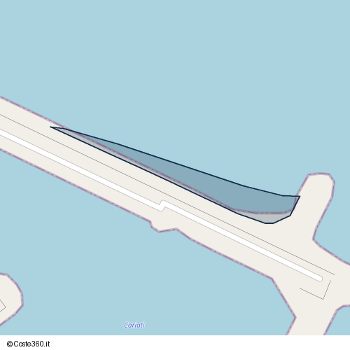 Posizione della spiaggia Spiaggia nei pressi di Via Cristoforo Colombo, Cariati, 88062