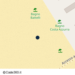 Posizione approssimativa di Bagno Costa Azzurra