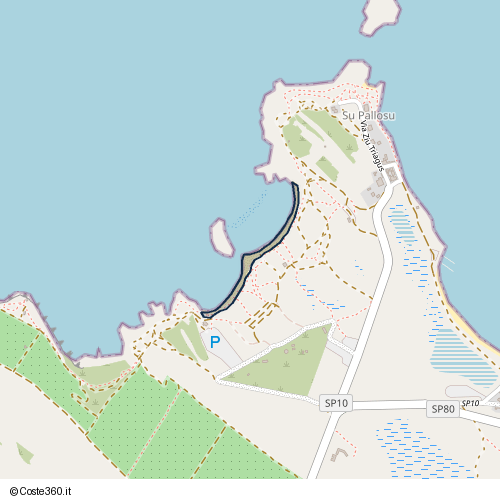 Posizione della spiaggia Spiaggia nei pressi di Via Ziu Triagus, Santeru/San Vero Milis, 09070