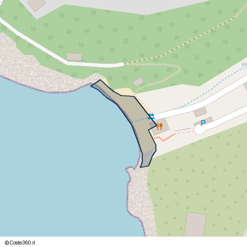 Posizione della spiaggia Spiaggia nei pressi di Capoliveri, 57036