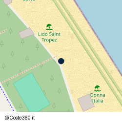 Posizione della concessione balneare Comune di Pineto, A. 2009, N. 134