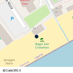 Posizione della concessione demaniale marittima Autorità Portuale di Mar Ligure Occidentale, A. 2023, N. SAV95