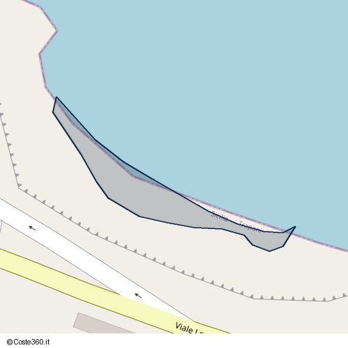 Posizione della spiaggia Spiaggia nei pressi di Castellammare del Golfo, 91014