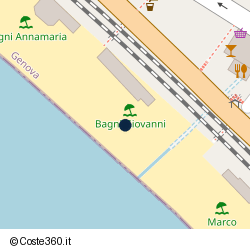 Posizione della concessione balneare Comune di Lavagna, A. 2024, N. 25