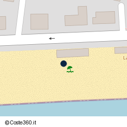 Posizione della concessione demaniale marittima Comune di Terracina, A. 2014, N. TE-190